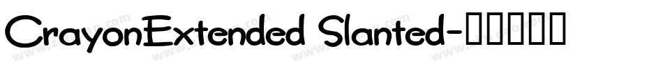 CrayonExtended Slanted字体转换
